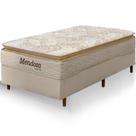 Cama Box Solteiro Colchão Mendoza Molas Ensacadas Pillow Top 88x188x71cm Extra Macio