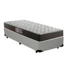 Cama Box Solteiro Colchão Mola Bonnel Belos Sonhos + Box Sintético 60x88x188 Bege