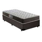 Cama Box Solteiro Colchão Mola Bonnel NK Camas + Box Sintético 60x88x188 Marrom Cama Box Solteiro Colchão Mola Bonnel NK Camas + Box Sintético 60x88x188 Marrom