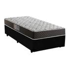 Cama Box Solteiro Colchão Mola Ensacada Acolchões + Box Suede 68x88x188