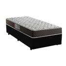 Cama Box Solteiro Colchão Mola Ensacada Belos Sonhos + Box Sintético 60x88x188