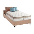 Cama Box Solteiro: Colchão Molas Anjos Superlastic King Best + Base CRC Suede Clean(88x188)