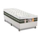 Cama Box Solteiro: Colchão Molas Castor Bonnel Silver Star Air + Base CRC Courano White(88x188)