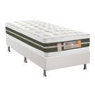 Cama Box Solteiro: Colchão Molas Castor Bonnel Silver Star Air DF + Base CRC Courano White(88x188)