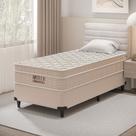 CAMA BOX SOLTEIRO COLCHÃO MOLAS ENSACADAS AIRTECH SPRINGPOCKET 078x188x61CM BEGE