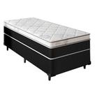 Cama Box Solteiro + Colchão Molas Ensacadas Luare Europillow 88x188x70cm