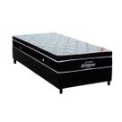 Cama Box Solteiro: Colchão Molas Ensacadas Ortobom SuperPocket Elegant + Base CRC Suede Black(88x188) Cama Box Solteiro: Colchão Molas Ensacadas Ortobom SuperPocket Elegant + Base CRC Suede Black(88x188)
