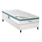 Cama Box Solteiro: Colchão Molas MasterPocket Ensacadas Herval Meditare + Base CRC Courano White(88x188)