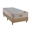 Cama Box Solteiro: Colchão Molas Ortobom SuperPocket Fort Airtech Spring + Base CRC Suede Clean(88x188)