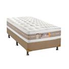 Cama Box Solteiro: Colchão Molas Pocket Ensacadas Castor Silver Star Air + Base CRC Suede Clean (88x188) Cama Box Solteiro: Colchão Molas Pocket Ensacadas Castor Silver Star Air + Base CRC Suede Clean (88x188)
