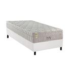 Cama Box Solteiro: Colchão Molas Pocket Ensacadas D Angelis Anjos King Best New Clean + Base CRC Courano White (88x188)