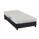 Cama Box Solteiro: Colchão Ortopédico Herval AG65 Frontier + Base CRC Suede Gray(88x188)