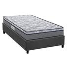 Cama Box Solteiro: Colchão Ortopédico Herval D60 / AG65 Perpetual + Base CRC Suede Gray (88x188) Cama Box Solteiro: Colchão Ortopédico Herval D60 / AG65 Perpetual + Base CRC Suede Gray (88x188)