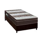 Cama Box Solteiro: Colchão Ortopédico Ortobom Light Ortopillow + Base CRC Suede Brown(88x188)