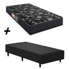 Cama Box Solteiro + Colchão Portobel Verona D28 54x88x188