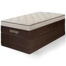 Cama Box Solteiro Colchão Santiago Molas Ensacadas Pillow Paparazzi 88x188x70cm Macio
