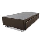 Cama Box Solteiro com Auxiliar Mola Bonnel Sintético Marrom 50x88x188 Cama Box Solteiro com Auxiliar Mola Bonnel Sintético Marrom 50x88x188
