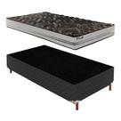 Cama Box Solteiro com Colchão D33 Unique Plus Duoface 16x88x188cm e Base Íris