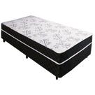 Cama Box Solteiro Conjugada Espuma Ortopédica Selado 88x188 Metalassê Tampo Branco