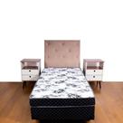 Cama Box solteiro conjugada ortopédica 88x188x39 (5cm)