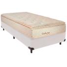 Cama Box Solteiro e Colchão Deluxe Molas Ensacadas Colchobel Branco