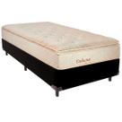 Cama Box Solteiro e Colchão Deluxe Molas Ensacadas Colchobel Preto
