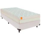 Cama Box Solteiro e Colchão Tucson Molas Ensacadas Inducol Branco