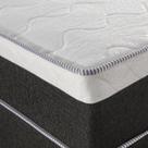 Cama Box Solteiro GEMINI1,08x198x68cm Molas Ensacadas Montreal Branco/Tecido Artemis Preto, Malha Apolo Cama Box Solteiro GEMINI1,08x198x68cm Molas Ensacadas Montreal Branco/Tecido Artemis Preto, Malha Apolo