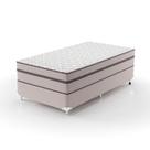 Cama Box Solteiro King com Colchão Sonhare Mola Ensacada Bege