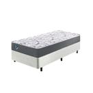 Cama Box Solteiro King Reforçado 96x203x38cm e Colchão Adapto Molas Ensacada B&G