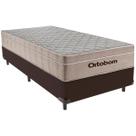 Cama Box Solteiro Marrom+Colchão Airtech Molas Ortobom Cama Box Solteiro Marrom+Colchão Airtech Molas Ortobom