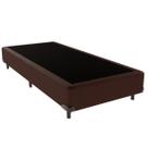 Cama Box Solteiro Marrom Outlet dos Sonhos 37x78x188