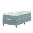 Cama Box Solteiro Molas Ensacadas Pillow Top 88x188x63cm Martino Cinza Umaflex