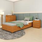 Cama Box Solteiro Mônaco Ripas Multilaminadas - Móveis Tcil