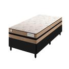 Cama Box Solteiro Preta Colchão Smart Milano Plumatex Flat Pillow Cama Box Solteiro Preta Colchão Smart Milano Plumatex Flat Pillow