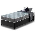 Cama Box Solteiro Preto Colchão Espuma D23 Zidi Washington 88x188x51cm Cama Box Solteiro Preto Colchão Espuma D23 Zidi Washington 88x188x51cm