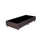 Cama Box Solteiro Reforçado Marrom 88x188x38 Cm