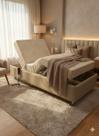 Cama Box Solteiro Safira Motorizada Com Colchão E Grades