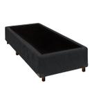 Cama Box Solteiro Simples Cinza Nature 78x188