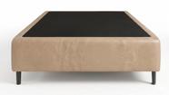 Cama Box Solteiro Sintetico Bege 88x188x35 - Santo Box