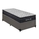 Cama Box Solteiro Sintético + Colchão Molas Ensacadas Royal Sleep Royal Air 88cm - Suporta Até 150 Kg Por Pessoa Cama Box Solteiro Sintético + Colchão Molas Ensacadas Royal Sleep Royal Air 88cm - Suporta Até 150 Kg Por Pessoa