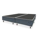 Cama Box Universal KING SIZE Evolution Tecido Jacquard Azul - 193x203