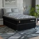 Cama Box Viúva + Colchão Comfort Class Pillow Top 128x188 Preto/suede Preto Cama Box Viúva + Colchão Comfort Class Pillow Top 128x188 Preto/suede Preto