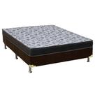 Cama Box Viúva: Colchão Espuma D33 Ortobom /EP Anatômico Fort Tech ISO 100 + Base CRC Suede Brown(128x188)