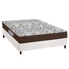 Cama Box Viúva: Colchão Espuma D45 Ortobom /EP Anatômico Fort Tech ISO 150 + Base CRC Suede White(128x188)