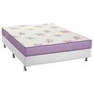 Cama Box Viúva: Colchão Espuma Ortobom Physical Super Resistente + Base CRC Courano White(128x188)