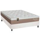 Cama Box Viúva: Colchão Molas MasterPocket Ensacadas Orthoflex Sensitive + Base CRC Courano White (128x188)