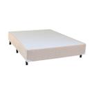 Cama Box Viúva Simples Mega Colchões Chenille Blanc - 120x203 Cama Box Viúva Simples Mega Colchões Chenille Blanc - 120x203