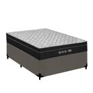 Cama Box Viúva Suede + Colchão Molas Ensacadas Royal Sleep Royal Air 128x188x62 Cor:Cinza Cama Box Viúva Suede + Colchão Molas Ensacadas Royal Sleep Royal Air 128x188x62 Cor:Cinza