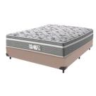 Cama Box Viúvo Bege + Colchão Evolution Molas Ensacadas Probel